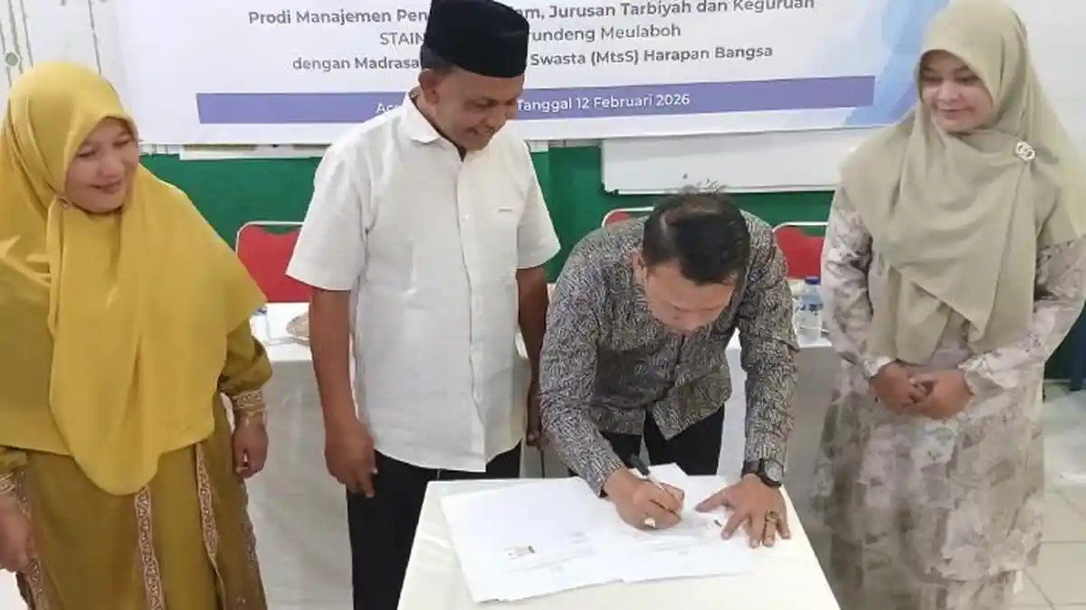 Perkuat Digitalisasi dan Tata Kelola Pendidikan, MTS HBS dan STAIN Teungku Dirundeng Jalin Kemitraan
