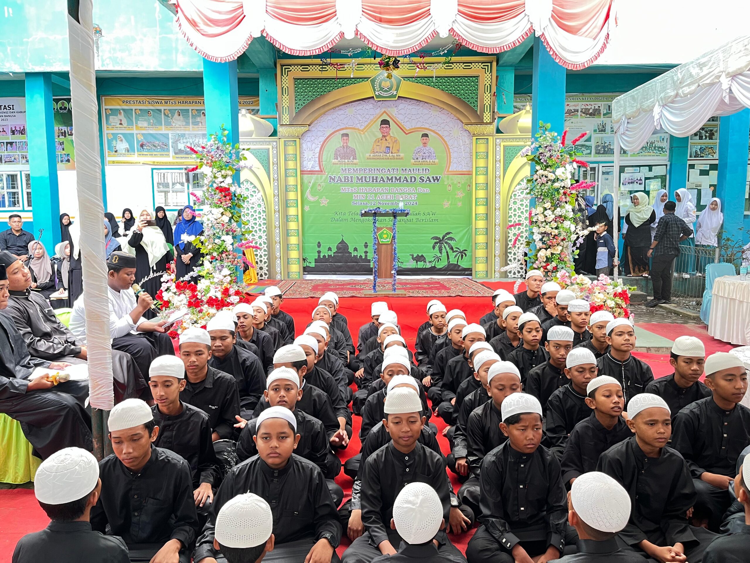 PERINGATAN MAULID NABI MUHAMMAD DI MTsS HARAPAN BANGSA MEULABOH